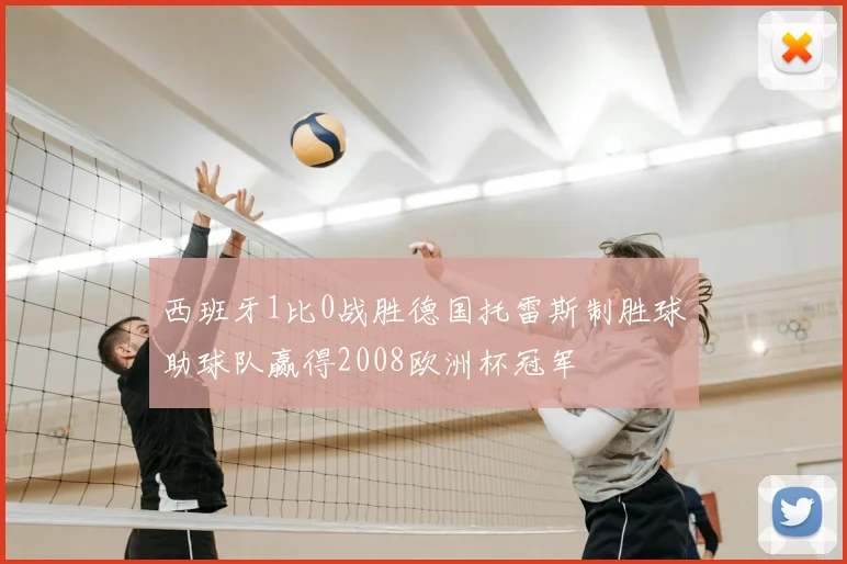 西班牙1比0战胜德国托雷斯制胜球助球队赢得2008欧洲杯冠军
